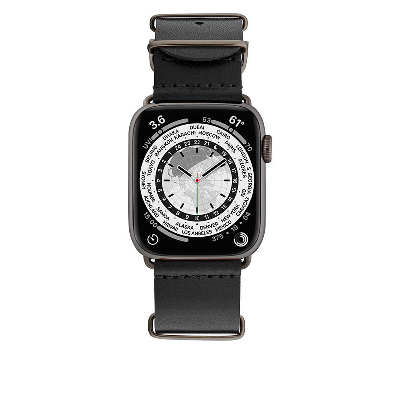 Bracelet Apple Watch Cuir Minuit