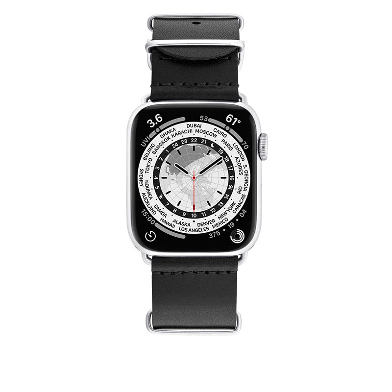 Bracelet Apple Watch Cuir Minuit