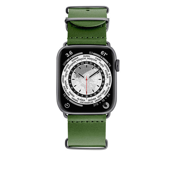 Bracelet Apple Watch Cuir Armée