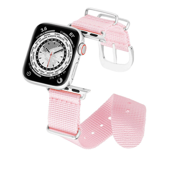 Bracelet Apple Watch Rose Tissé