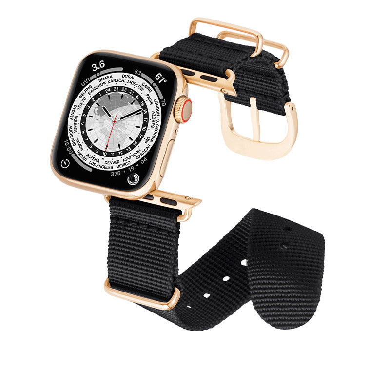 Bracelet Apple Watch Noir Tissé