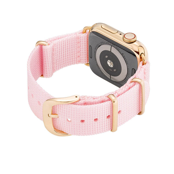 Bracelet Apple Watch Rose Tissé