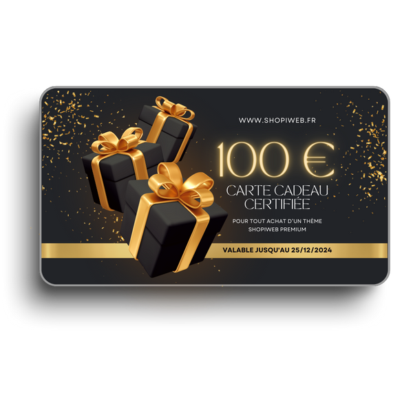 Carte-cadeau Thème Shopiweb