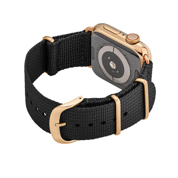 Bracelet Apple Watch Noir Tissé