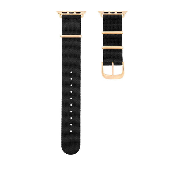 Bracelet Apple Watch Noir Tissé
