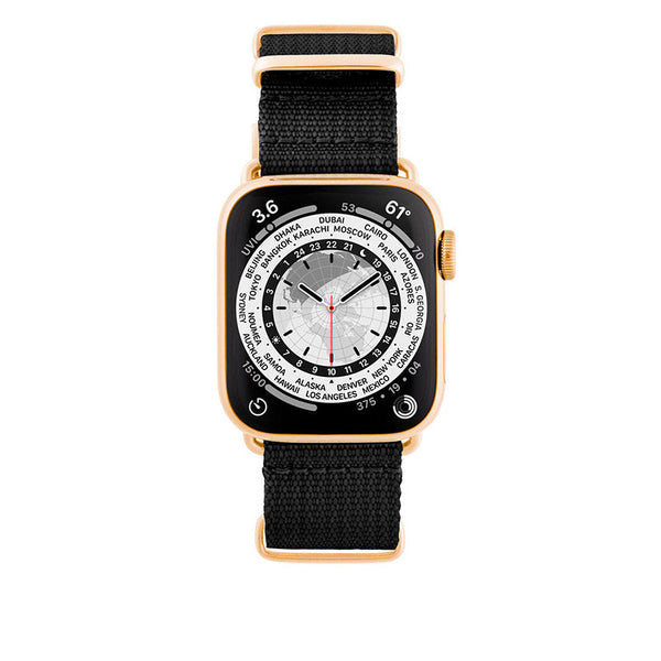Bracelet Apple Watch Noir Tissé