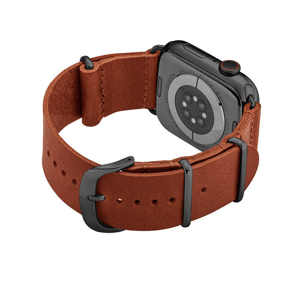Bracelet Apple Watch Cuir Acajou