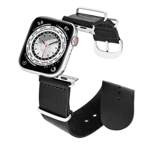 Bracelet Apple Watch Cuir Minuit