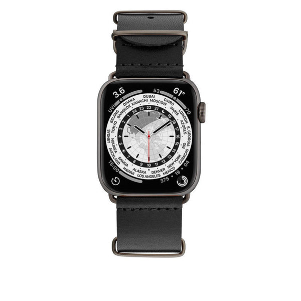 Bracelet Apple Watch Cuir Minuit