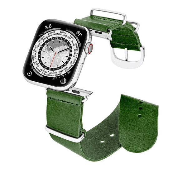 Bracelet Apple Watch Cuir Armée
