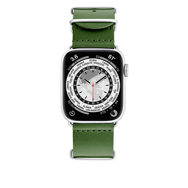 Bracelet Apple Watch Cuir Armée