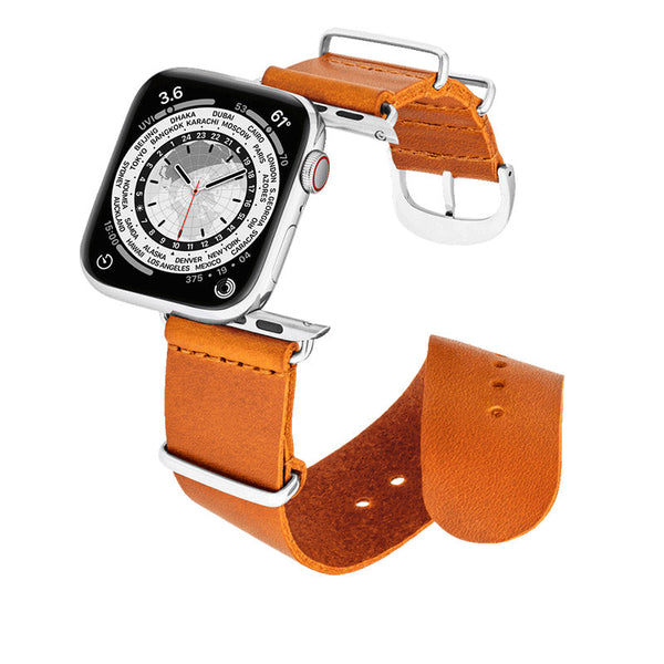Bracelet Apple Watch Cuir Whisky