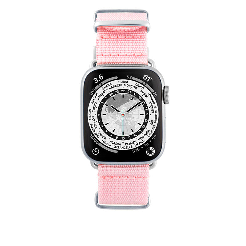 Bracelet Apple Watch Rose Tissé