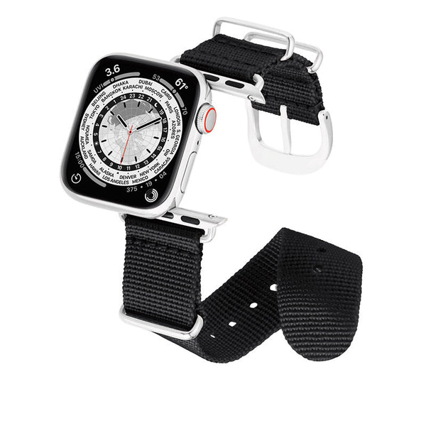 Bracelet Apple Watch Noir Tissé