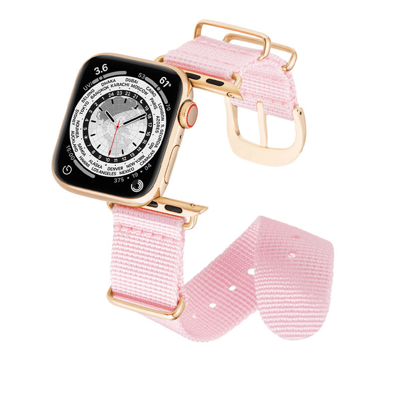 Bracelet Apple Watch Rose Tissé